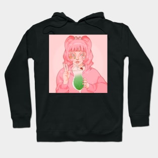 Pink melon soda girlie Hoodie